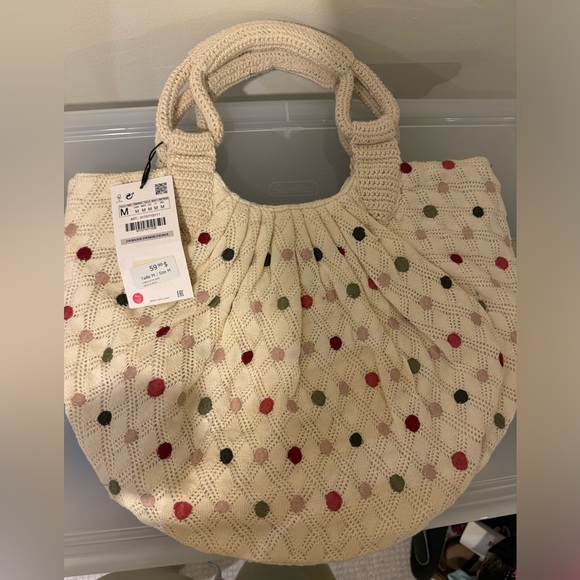 🌸Zara knit  bag - Picture 3 of 6